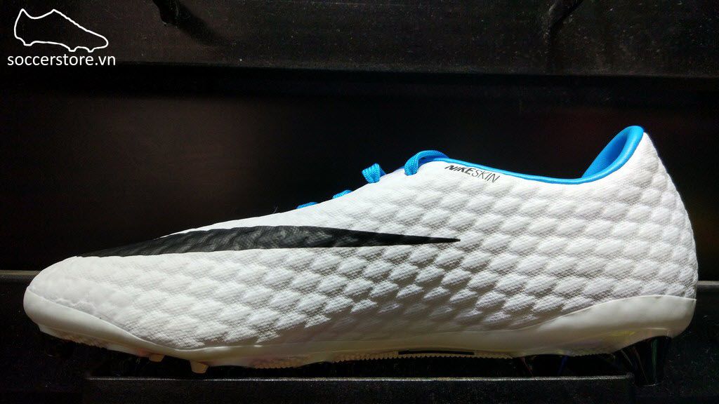 Nike Hypervenom Phelon III AG Pro- White/ Black/ Photo Blue