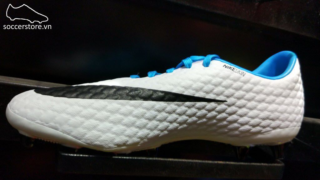 Nike Hypervenom Phelon III AG Pro- White/ Black/ Photo Blue
