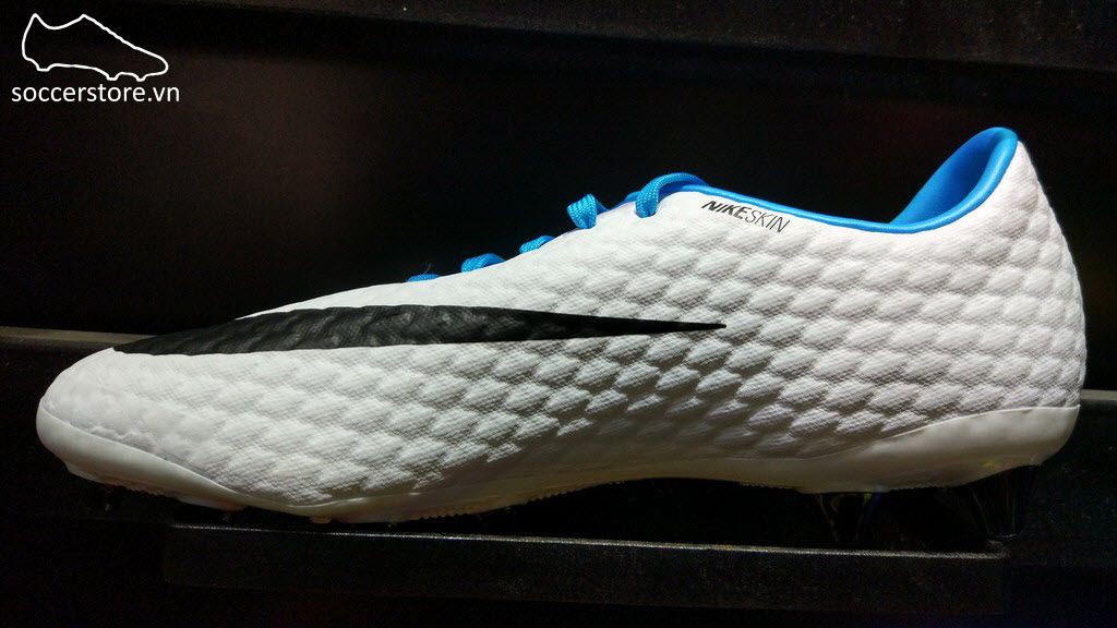 Nike Hypervenom Phelon III AG Pro- White/ Black/ Photo Blue