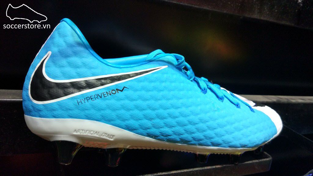 Nike Hypervenom Phelon III AG Pro- White/ Black/ Photo Blue