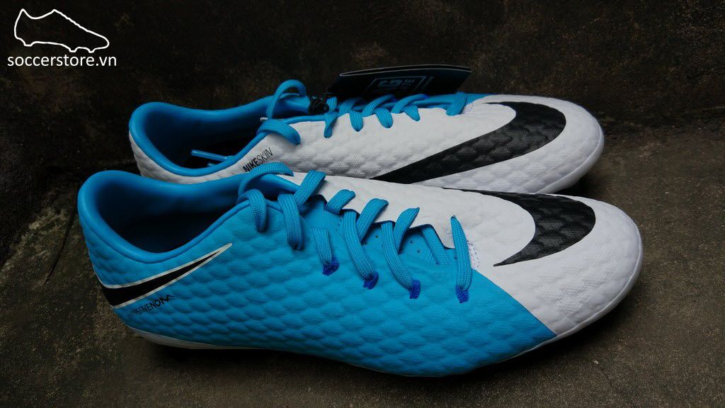 Nike Hypervenom Phelon III AG Pro- White/ Black/ Photo Blue