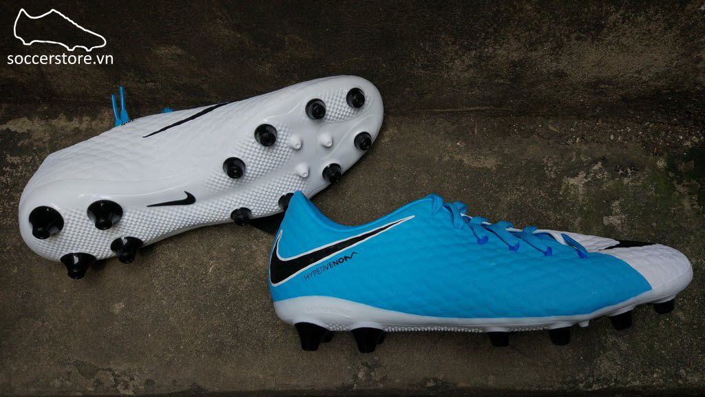 Nike Hypervenom Phelon III AG Pro- White/ Black/ Photo Blue