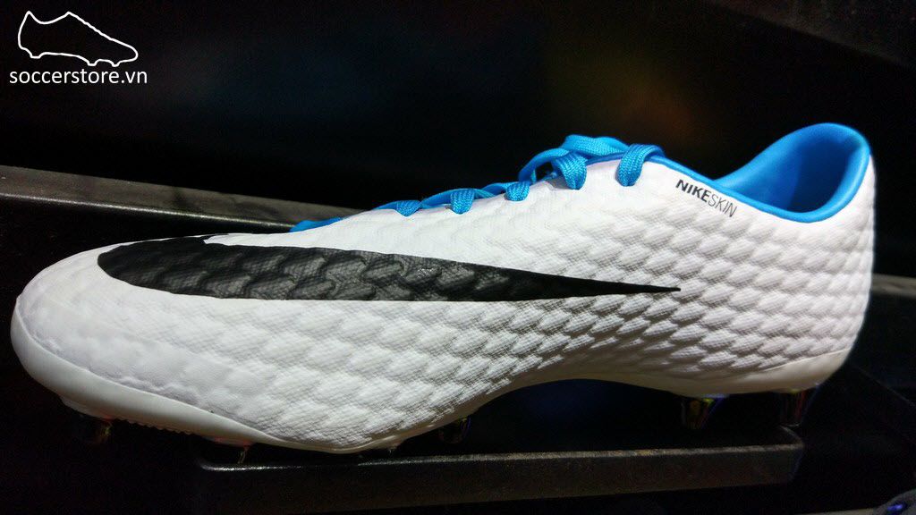 Nike Hypervenom Phelon III AG Pro- White/ Black/ Photo Blue