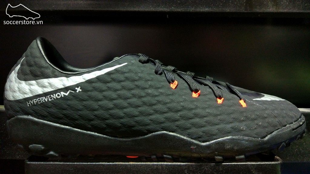 Nike Hypervenom Phelon III TF- Black/ Anthracite/ Metallic Silver 852562-001