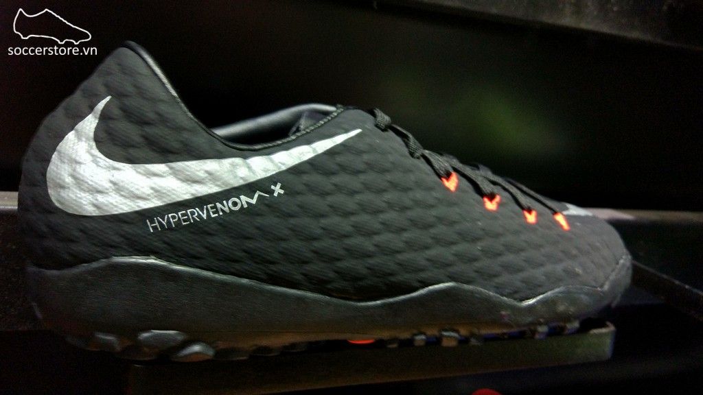 Nike Hypervenom Phelon III TF- Black/ Anthracite/ Metallic Silver 852562-001