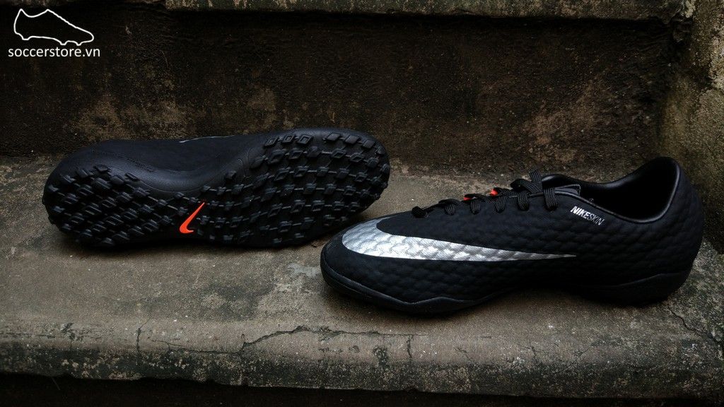 Nike Hypervenom Phelon III TF- Black/ Anthracite/ Metallic Silver 852562-001