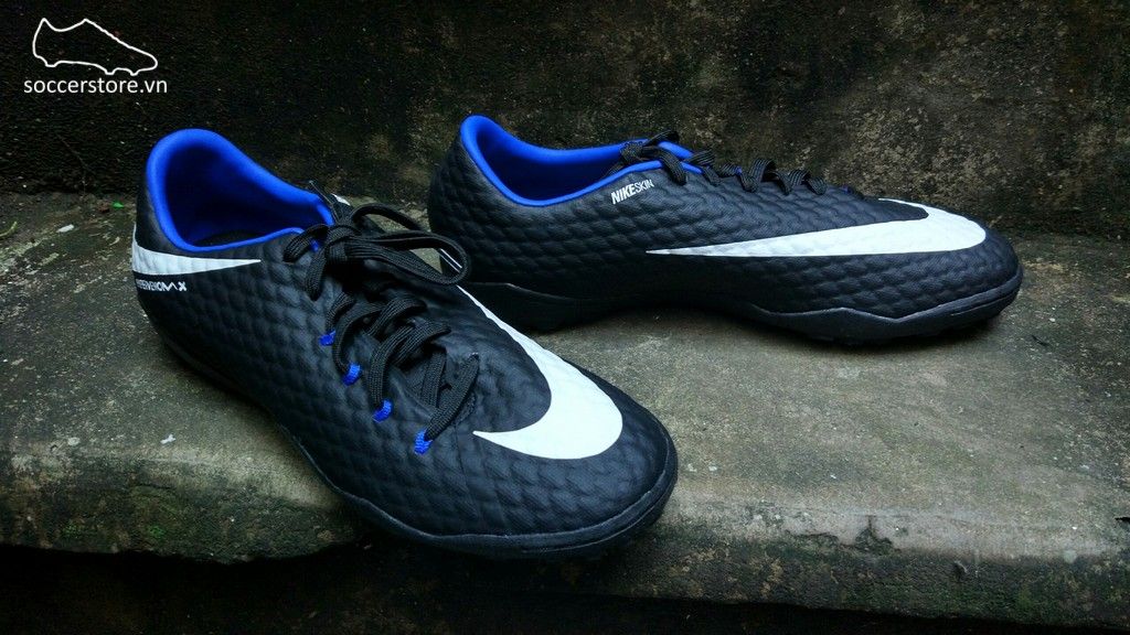 Nike Hypervenom Phelon III TF- Black/ White/ Royal 852562-002