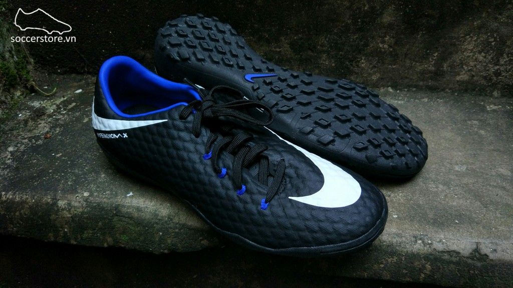 Nike Hypervenom Phelon III TF- Black/ White/ Royal 852562-002
