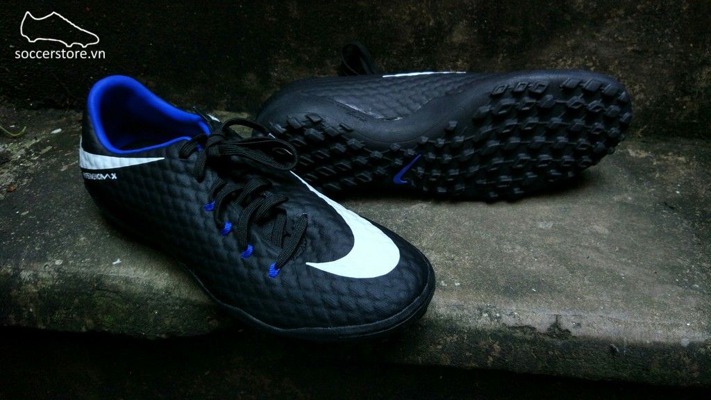 Nike Hypervenom Phelon III TF- Black/ White/ Royal 852562-002