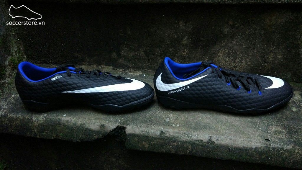 Nike Hypervenom Phelon III TF- Black/ White/ Royal 852562-002