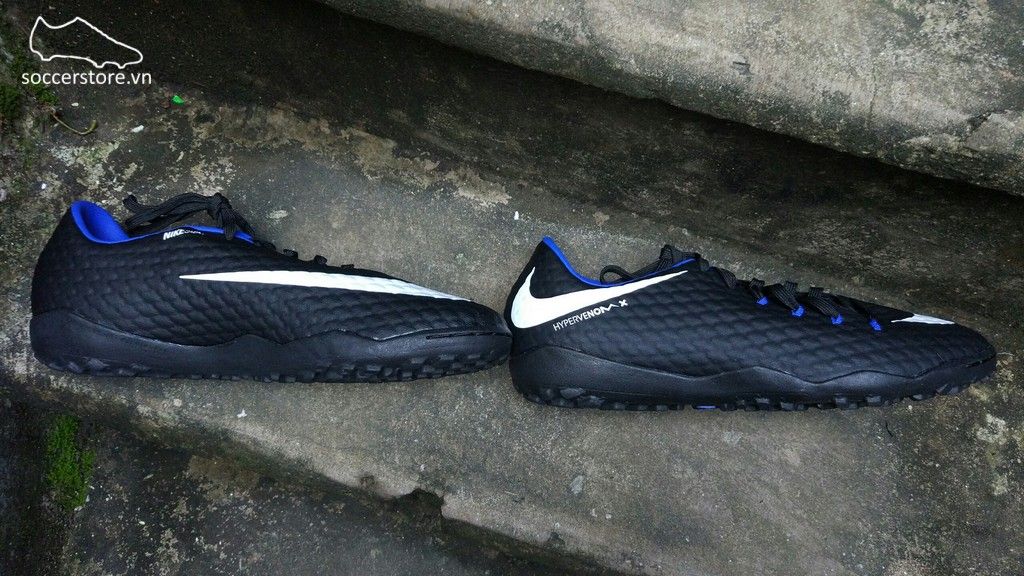 Nike Hypervenom Phelon III TF- Black/ White/ Royal 852562-002