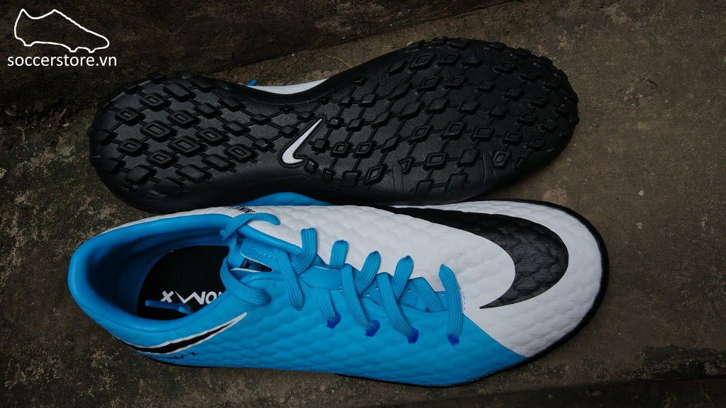 Nike Hypervenom Phelon III TF- White/ Black/ Photo Blue