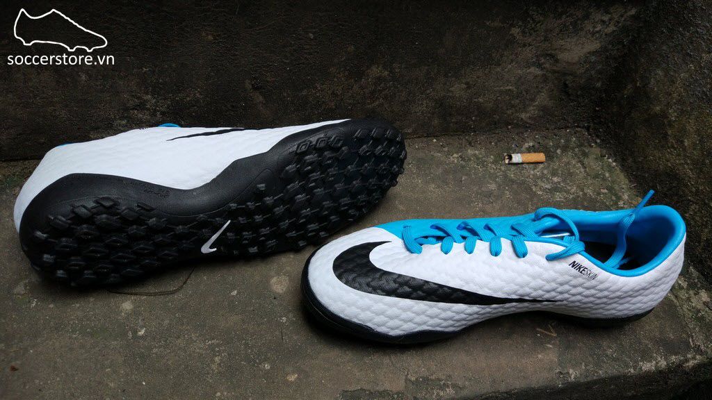 Nike Hypervenom Phelon III TF- White/ Black/ Photo Blue
