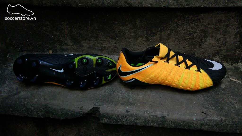 Nike Hypervenom Phantom III FG- Black/ White/ Laser Orange 852567-801