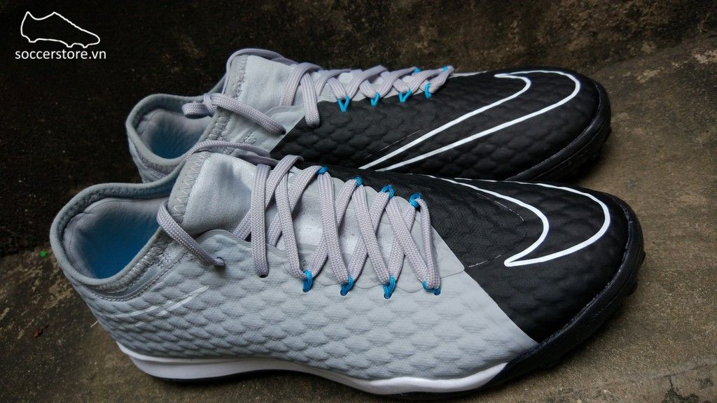 Nike HypervenomX Finale II TF- Wolf Grey/ Black/ Cholorine Blue 852573-004