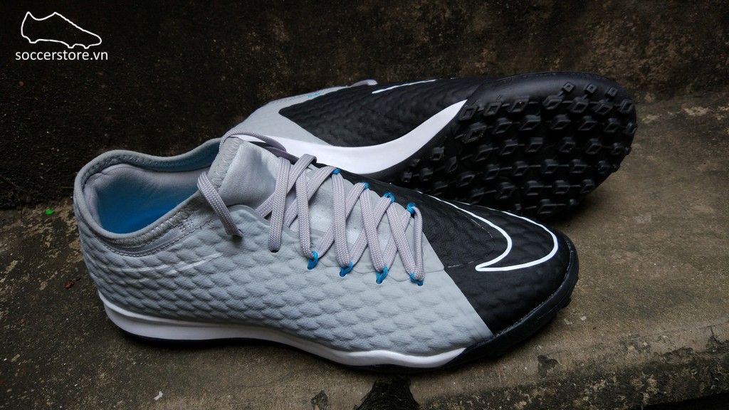 Nike HypervenomX Finale II TF- Wolf Grey/ Black/ Cholorine Blue 852573-004