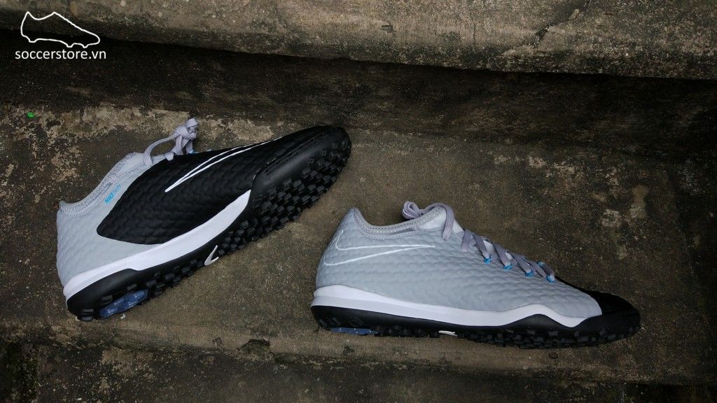 Nike HypervenomX Finale II TF- Wolf Grey/ Black/ Cholorine Blue 852573-004