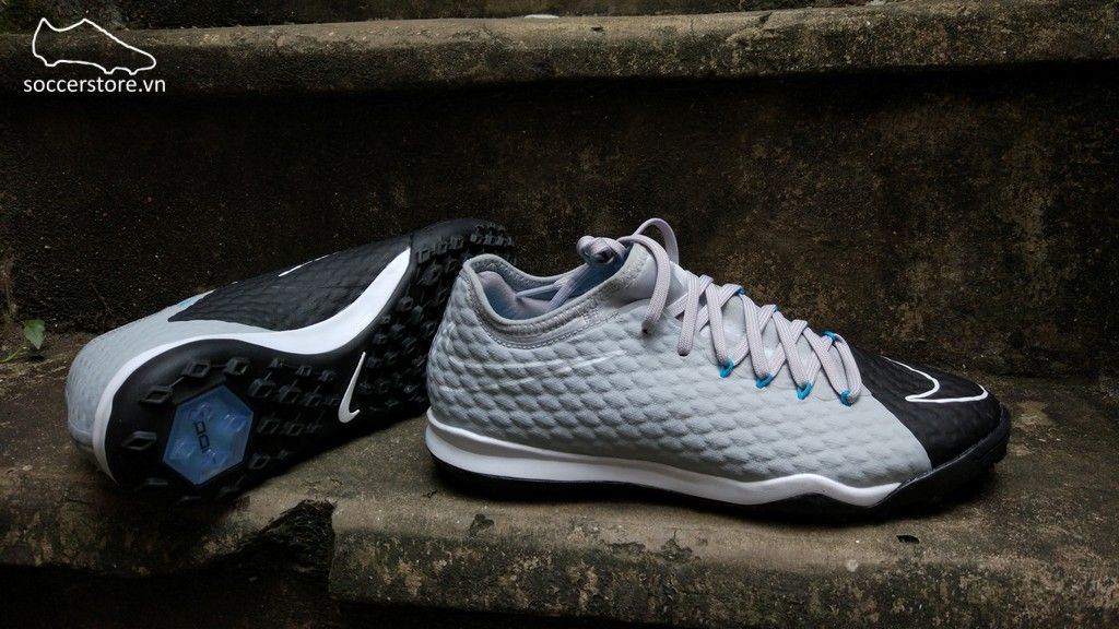 Nike HypervenomX Finale II TF- Wolf Grey/ Black/ Cholorine Blue 852573-004