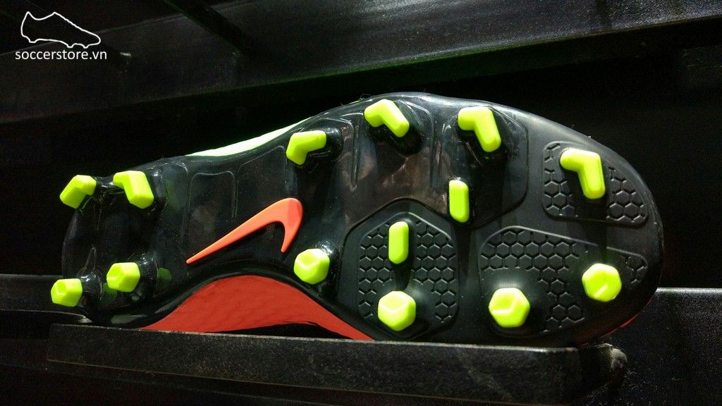 Nike Hypervenom Phelon III Kids FG- Electric Green/ Black/ Hyper Orange 852595-308