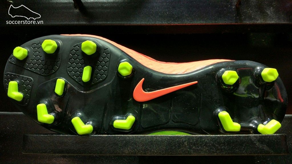 Nike Hypervenom Phelon III Kids FG- Electric Green/ Black/ Hyper Orange 852595-308