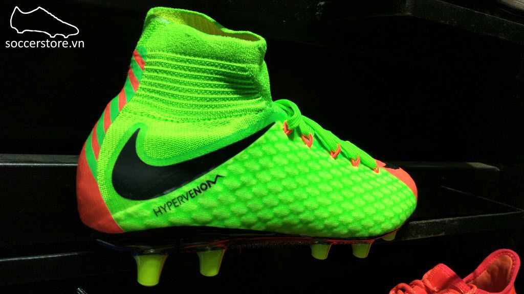 Nike Hypervenom Phatal III DF AG Pro- Electric Green/ Black/ Hyper Orange