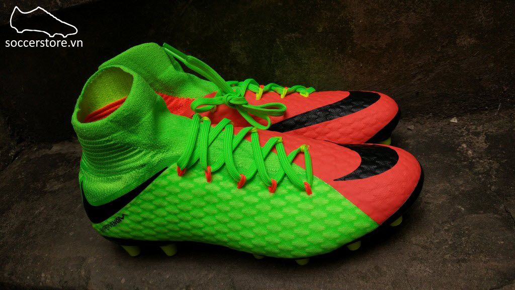 Nike Hypervenom Phatal III DF AG Pro- Electric Green/ Black/ Hyper Orange