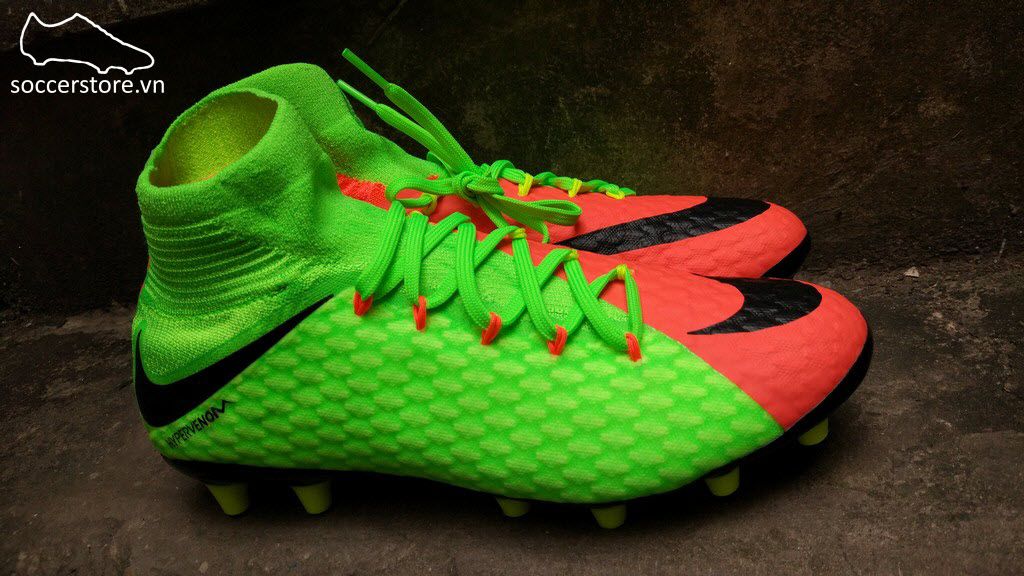 Nike Hypervenom Phatal III DF AG Pro- Electric Green/ Black/ Hyper Orange