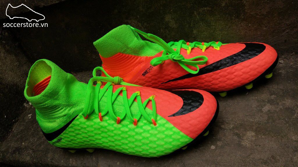 Nike Hypervenom Phatal III DF AG Pro- Electric Green/ Black/ Hyper Orange