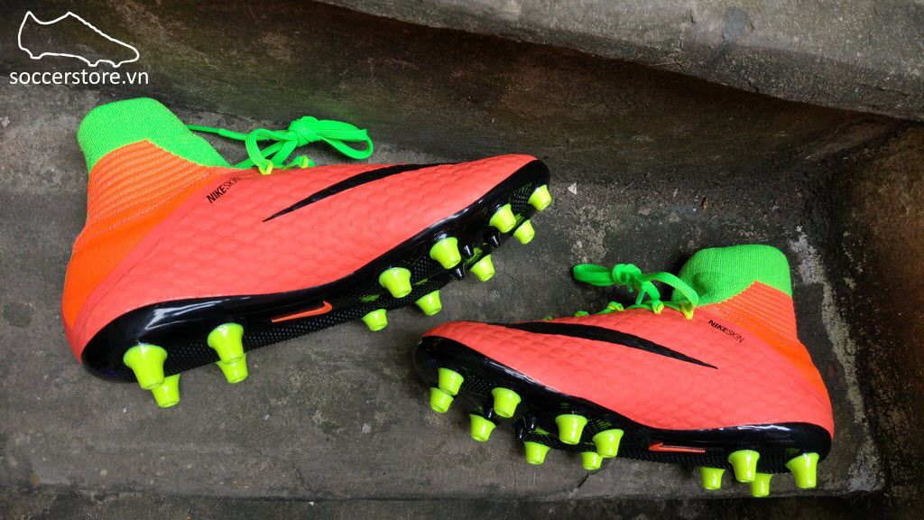 Nike Hypervenom Phatal III DF AG Pro- Electric Green/ Black/ Hyper Orange