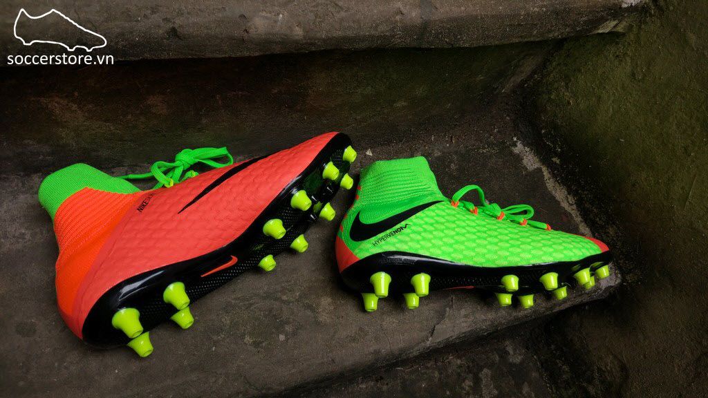 Nike Hypervenom Phatal III DF AG Pro- Electric Green/ Black/ Hyper Orange