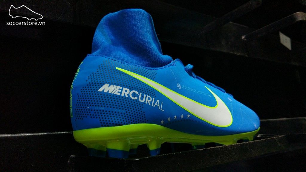 Nike Mercurial Victory VI DF Neymar Kids FG- Blue Orbit/ White/ Armory Navy 921486-400
