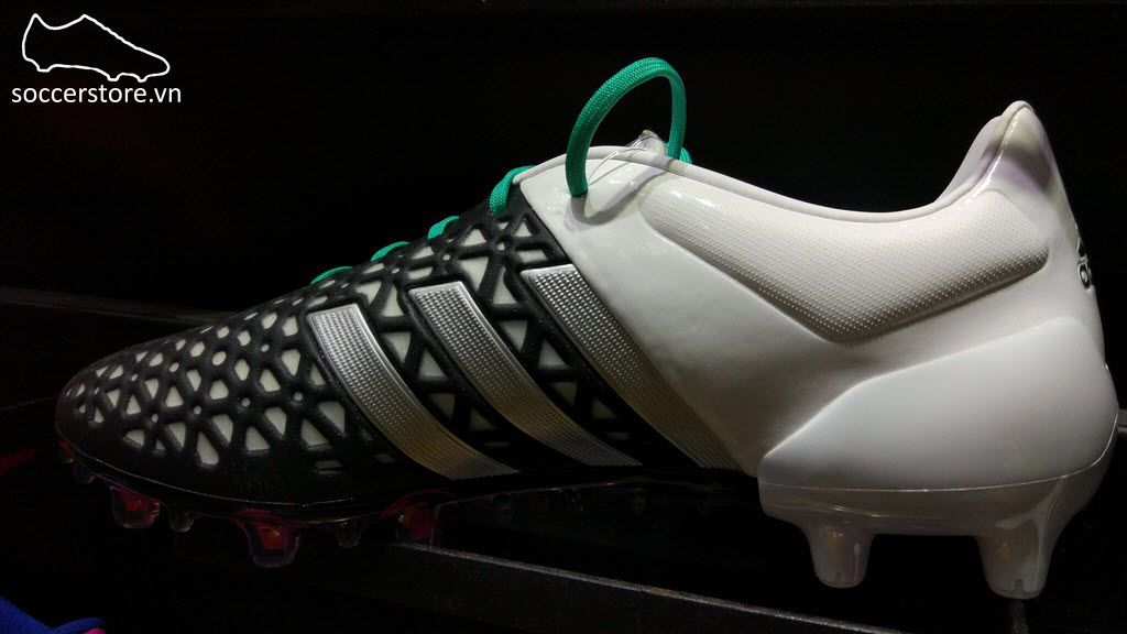 Adidas Ace 15.1 FG/AG- Core Black/ Matte Silver/ White