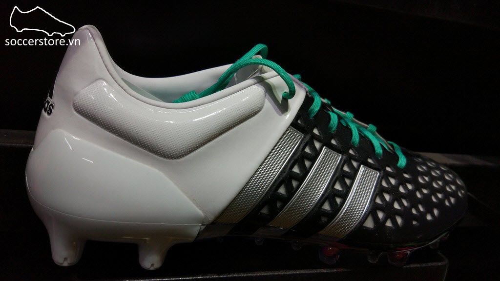 Adidas Ace 15.1 FG/AG- Core Black/ Matte Silver/ White