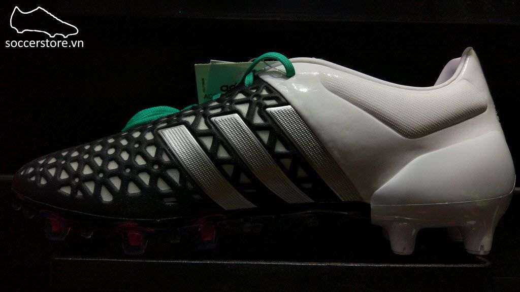 Adidas Ace 15.1 FG/AG- Core Black/ Matte Silver/ White
