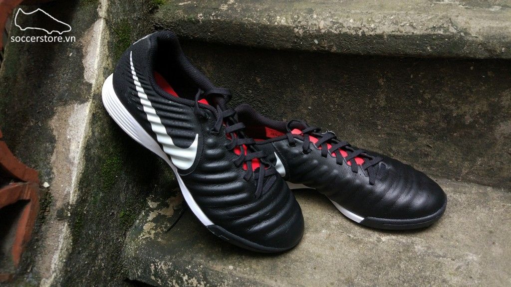 Nike Tiempo Legend VII Academy TF- Black/ Pure Platinum/ Light Crimson AH7243-006