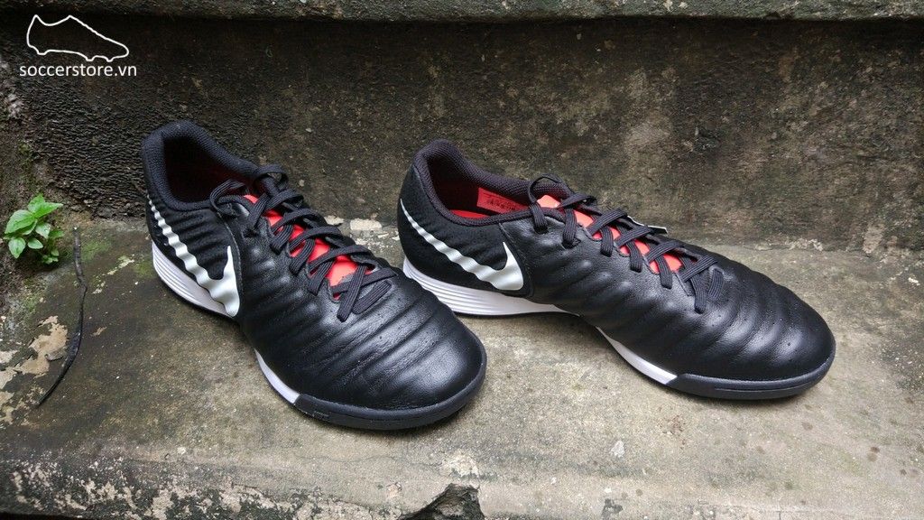Nike Tiempo Legend VII Academy TF- Black/ Pure Platinum/ Light Crimson AH7243-006