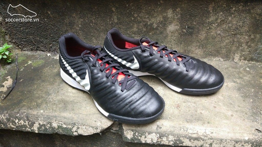 Nike Tiempo Legend VII Academy TF- Black/ Pure Platinum/ Light Crimson AH7243-006