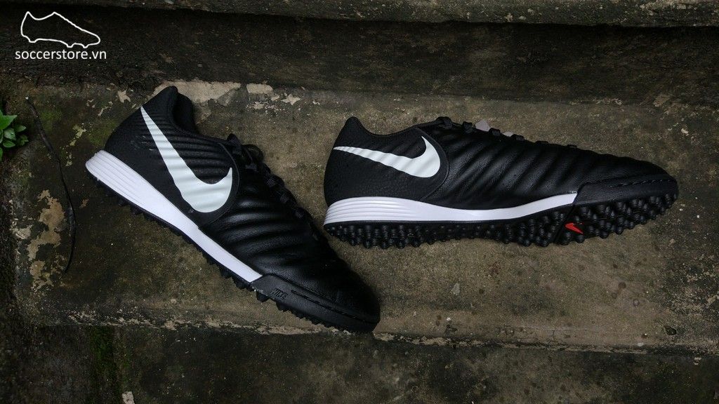Nike Tiempo Legend VII Academy TF- Black/ Pure Platinum/ Light Crimson AH7243-006