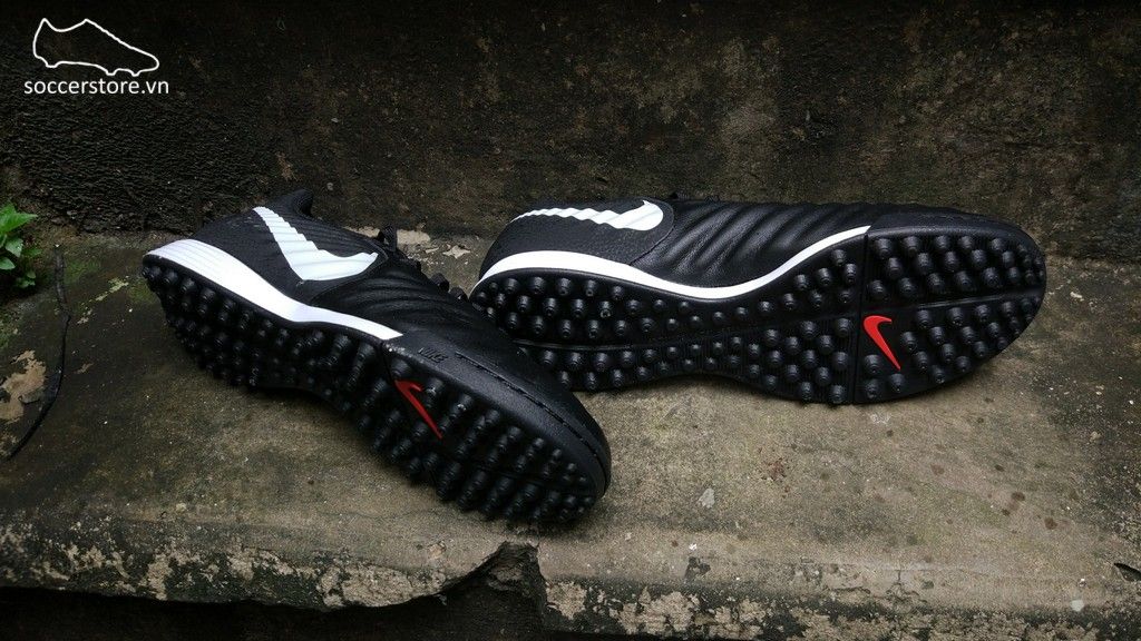 Nike Tiempo Legend VII Academy TF- Black/ Pure Platinum/ Light Crimson AH7243-006