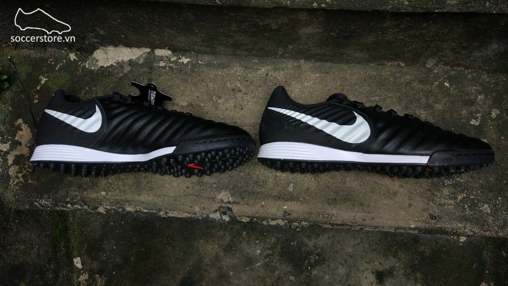 Nike Tiempo Legend VII Academy TF- Black/ Pure Platinum/ Light Crimson AH7243-006