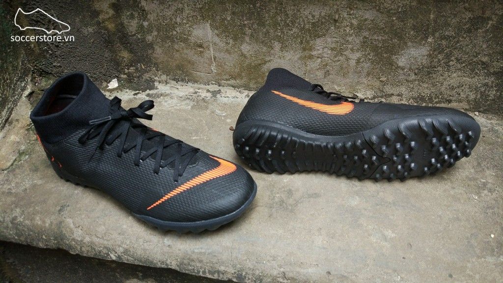 Nike Mercurial SuperflyX VI Academy- Black/ Total Orange/ White AH7370-081