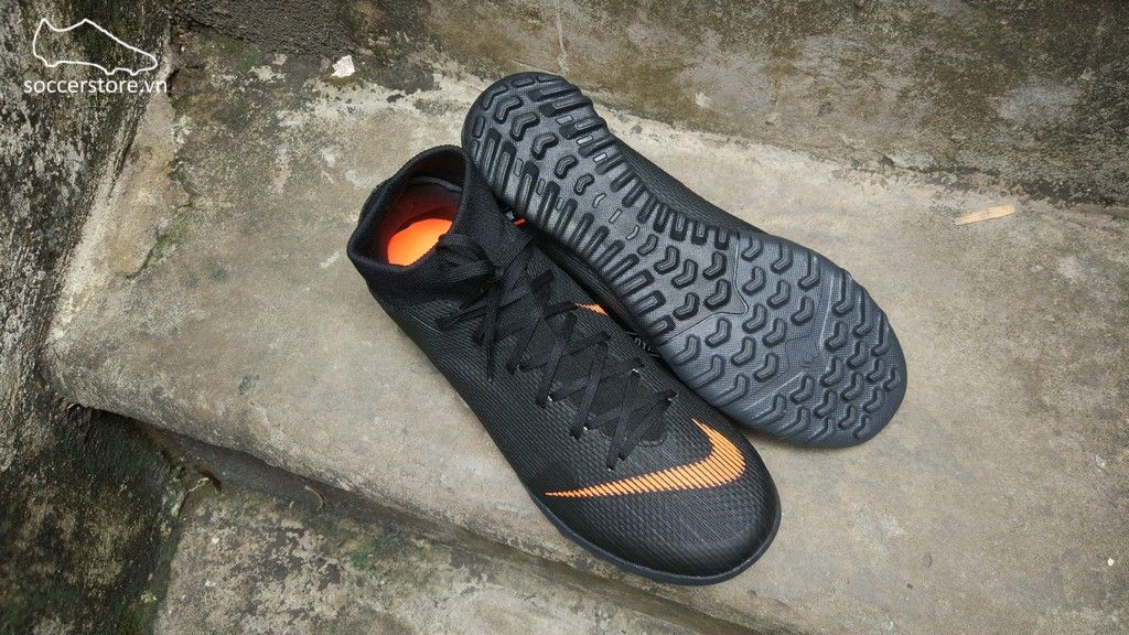 Nike Mercurial SuperflyX VI Academy- Black/ Total Orange/ White AH7370-081