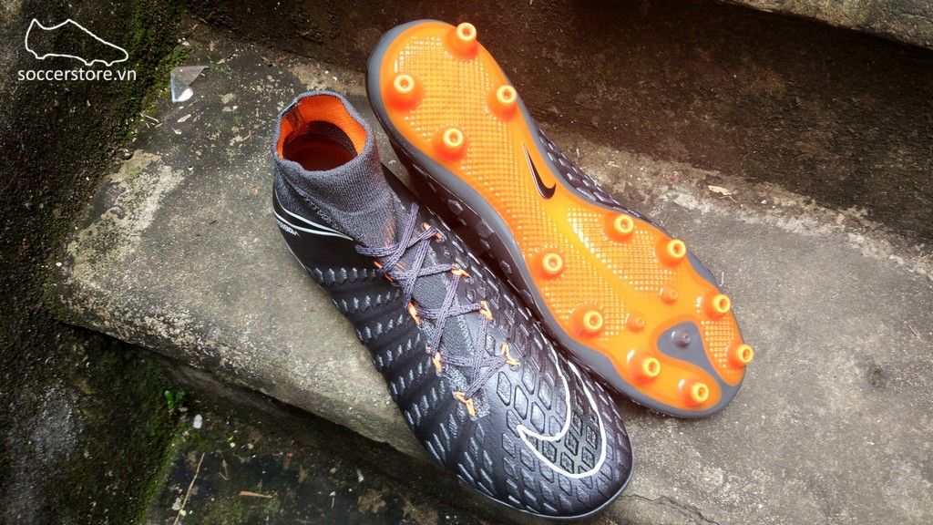 Nike Hypervenom Phantom III Elite DF AG Pro - Dark Grey/Total Orange/White AH7397-081