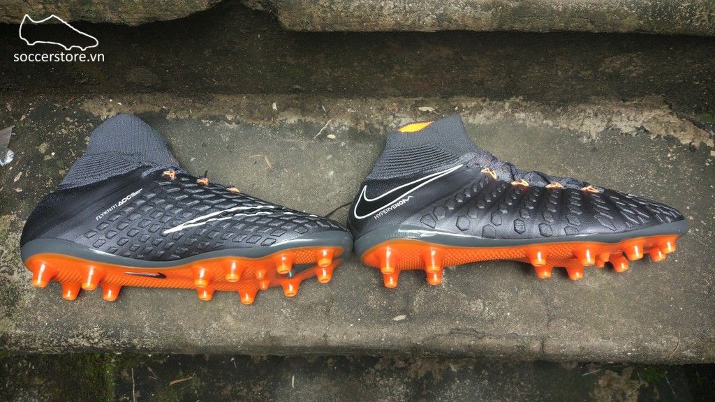 Nike Hypervenom Phantom III Elite DF AG Pro - Dark Grey/Total Orange/White AH7397-081