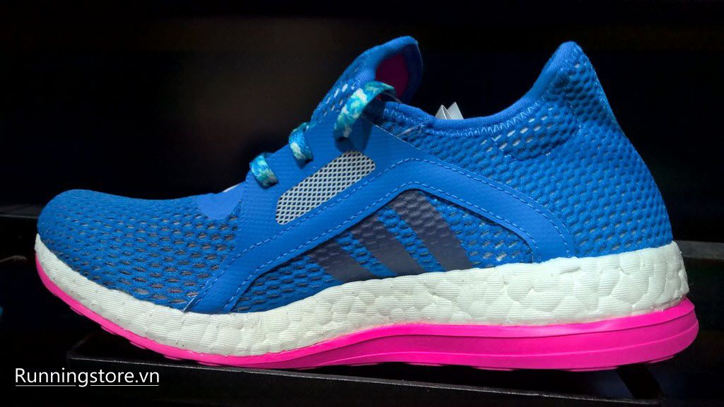 Adidas Pureboost X Women- Shock Blue/ Halo Blue/ Shock Pink AQ6698