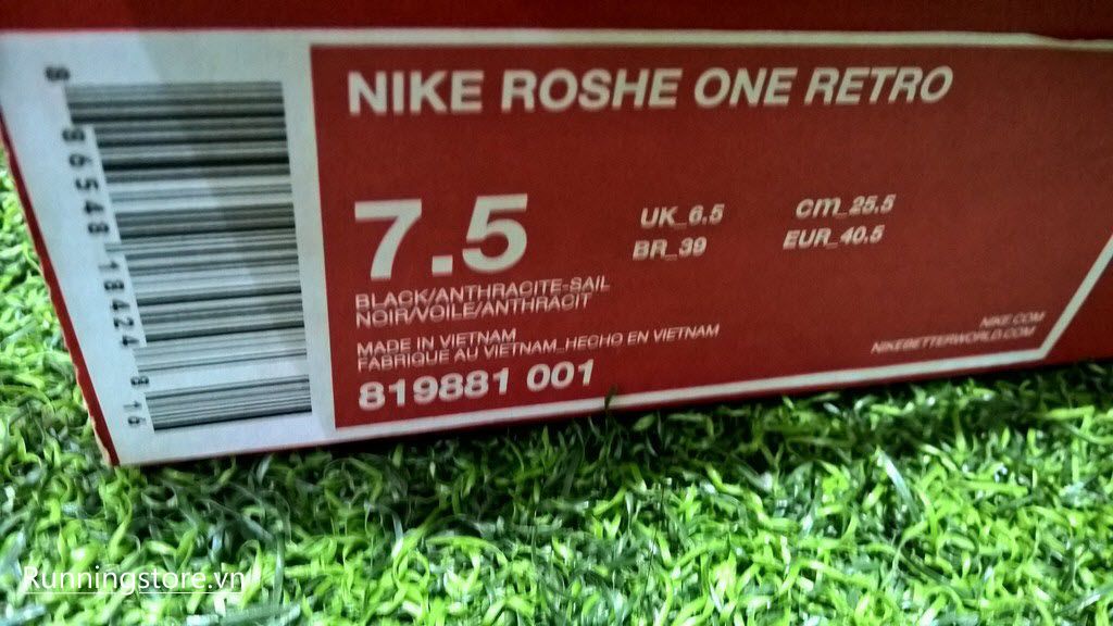 Nike Roshe One Retro- Black/ Anthracite/ Sail 819881-001