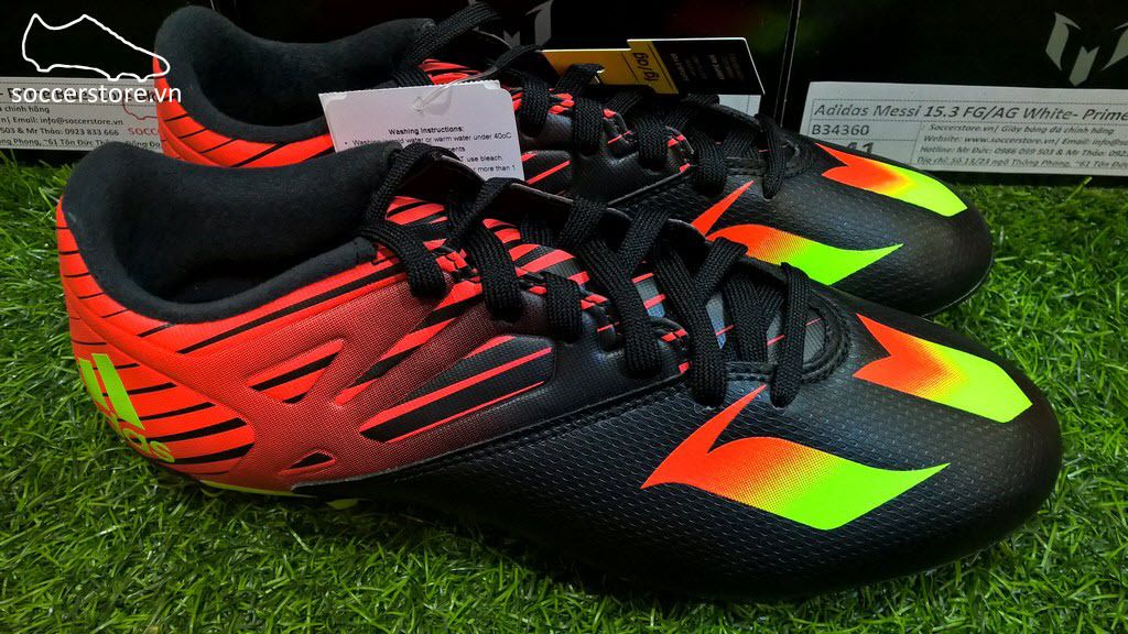 Adidas Messi 15.3 FG/AG Core Black- Solar Green- Solar Red AF4852