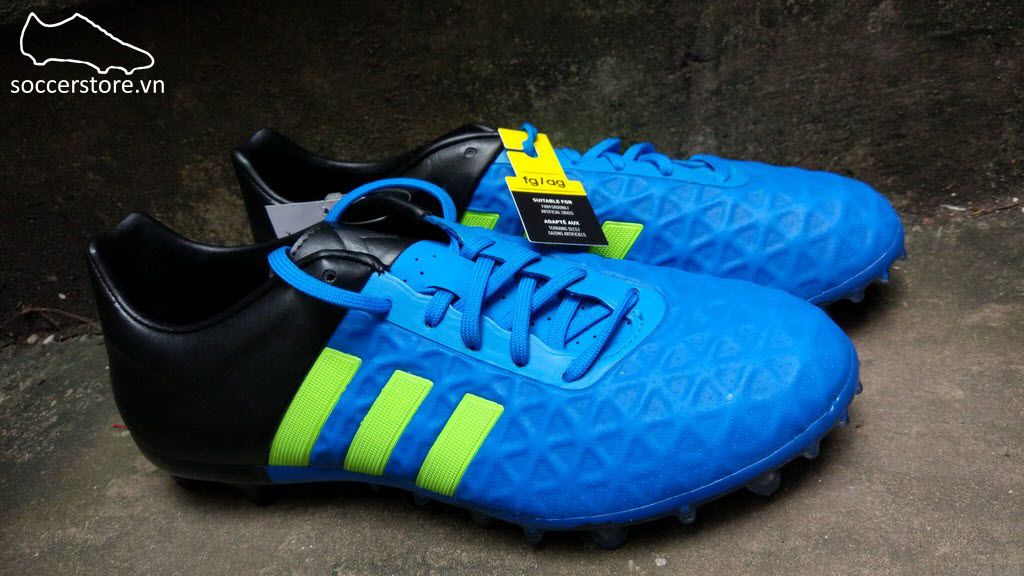 Adidas Ace 15.2 FG/AG- Solar Blue/ Solar Yellow/ Core Black 