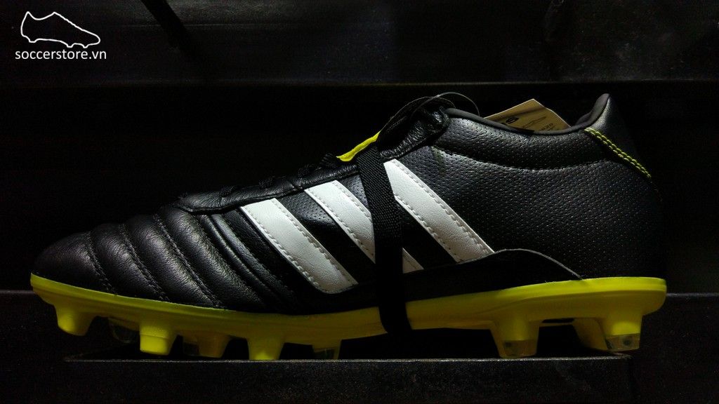 Adidas Gloro 15.1 FG- Core Black/ White/ Bright Yellow B36020