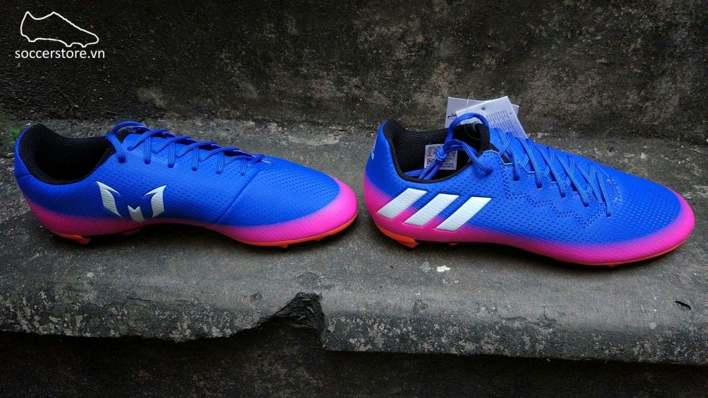 Adidas Messi 16.3 Kids FG/AG- Blue/ White/ Solar Orange BA9147